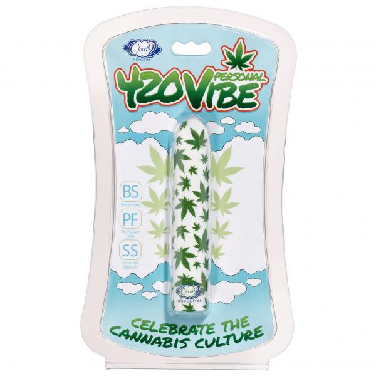 420 slim cannabis leaf vibe white/green
