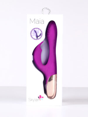 skyler silicone bendable rabbit purple