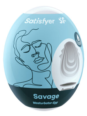 satisfyer masturbator egg savage blue