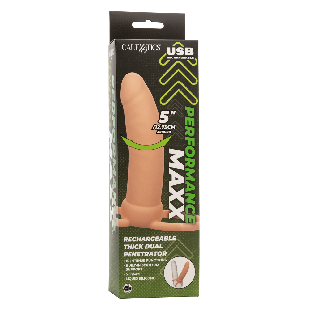 performance maxx rechargeable thick dual penetrator ivory performance maxx rechargeable thick dual penetrator ivory