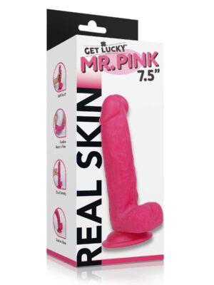 real skin mr. pink 7.5" dual layer dildo real skin mr. pink 7.5" dual layer dildo