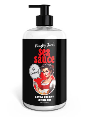 naughty jane's sex sauce extra creamy lubricant 16 oz