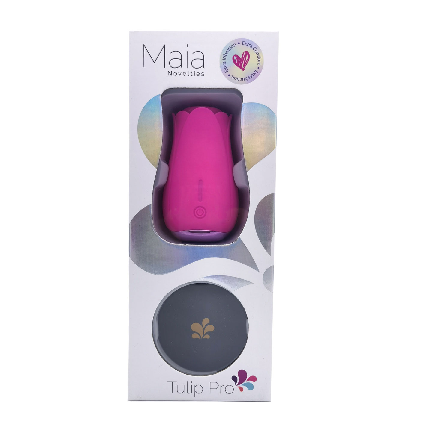 tulip pro 15 function suction vibe with wireless charging pink