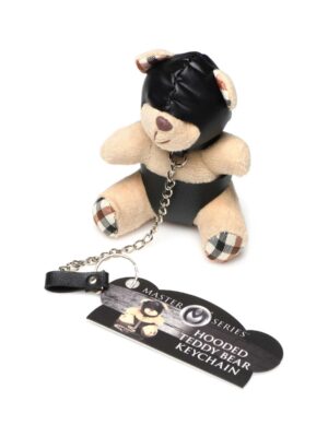 hooded teddy bear keychain