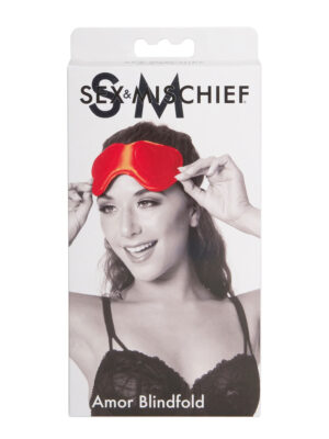 amor blindfold red