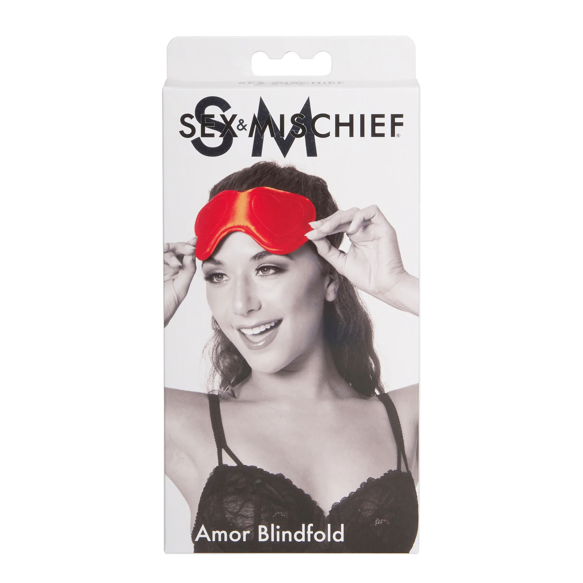 amor blindfold red