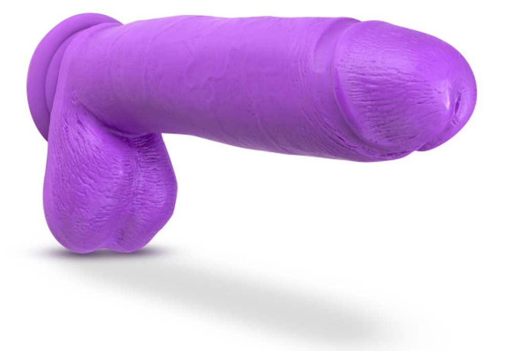 neo 11 inch dual density dildo neon purple neo 11 inch dual density dildo neon purple