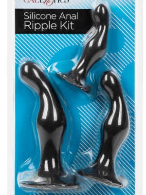 silicone anal ripple kit black