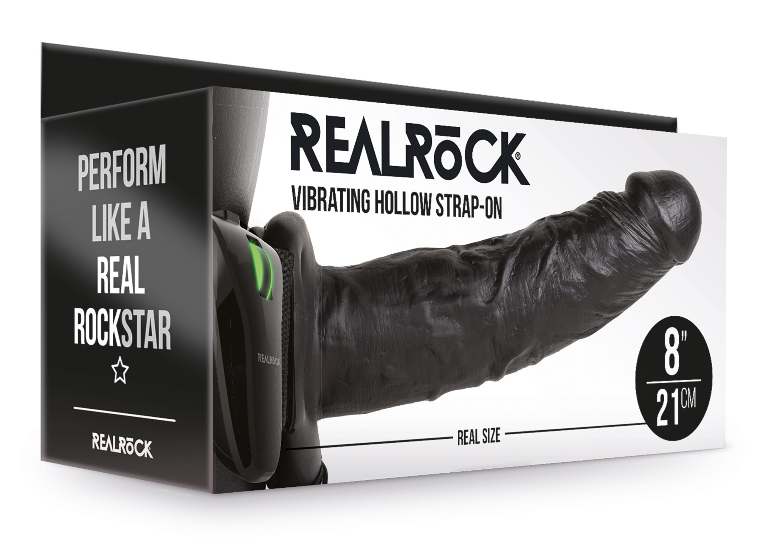 vibrating hollow strap on no balls 8 inch black vibrating hollow strap on no balls 8 inch black