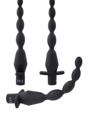 vibrating butt beads black