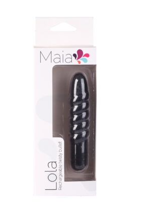 lola 10 function vibrating twisty bullet black
