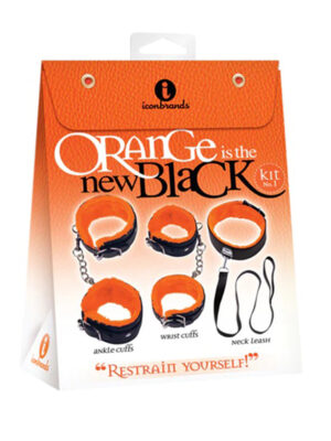 orange is the new black restrain yourself kit black/orange orange is the new black restrain yourself kit black/orange