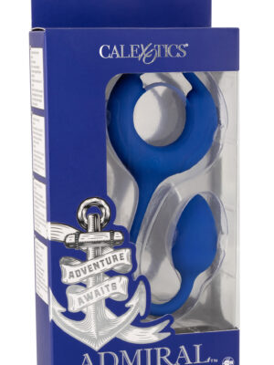 admiral plug and play weighted cock ring blue