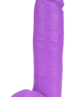 neo 10 inch dual density dildo neon purple