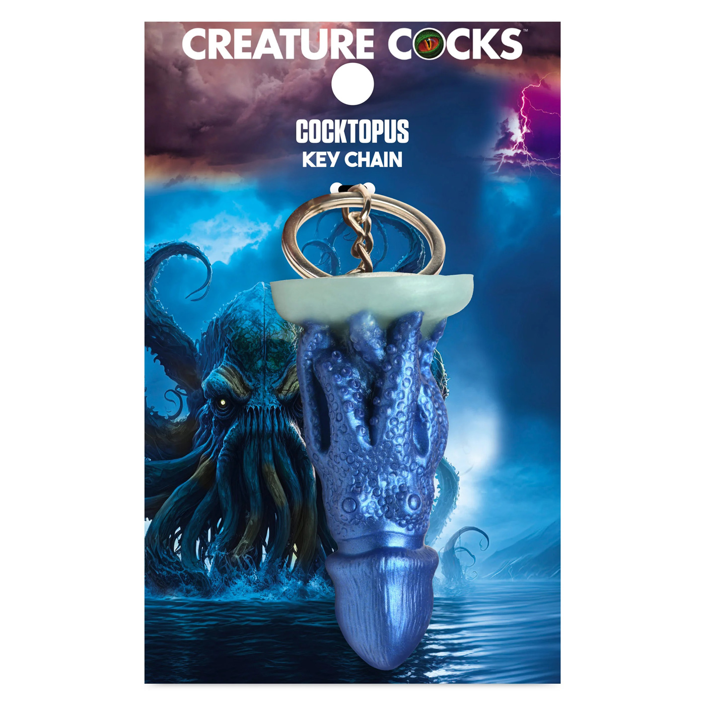cocktopus keychain blue cocktopus keychain blue