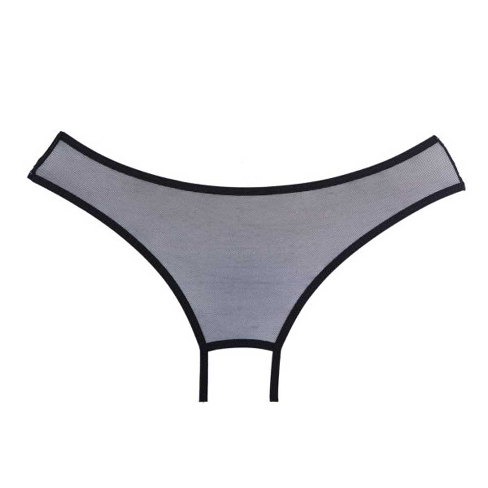 adore sheer teaz panty one size black