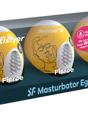 3 pc set masturbator egg fierce yellow
