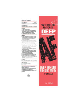 deep af numbing throat spray 1 oz watermelon