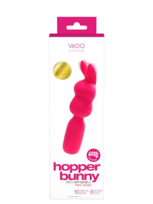 hopper bunny rechargeable mini wand pretty in pink