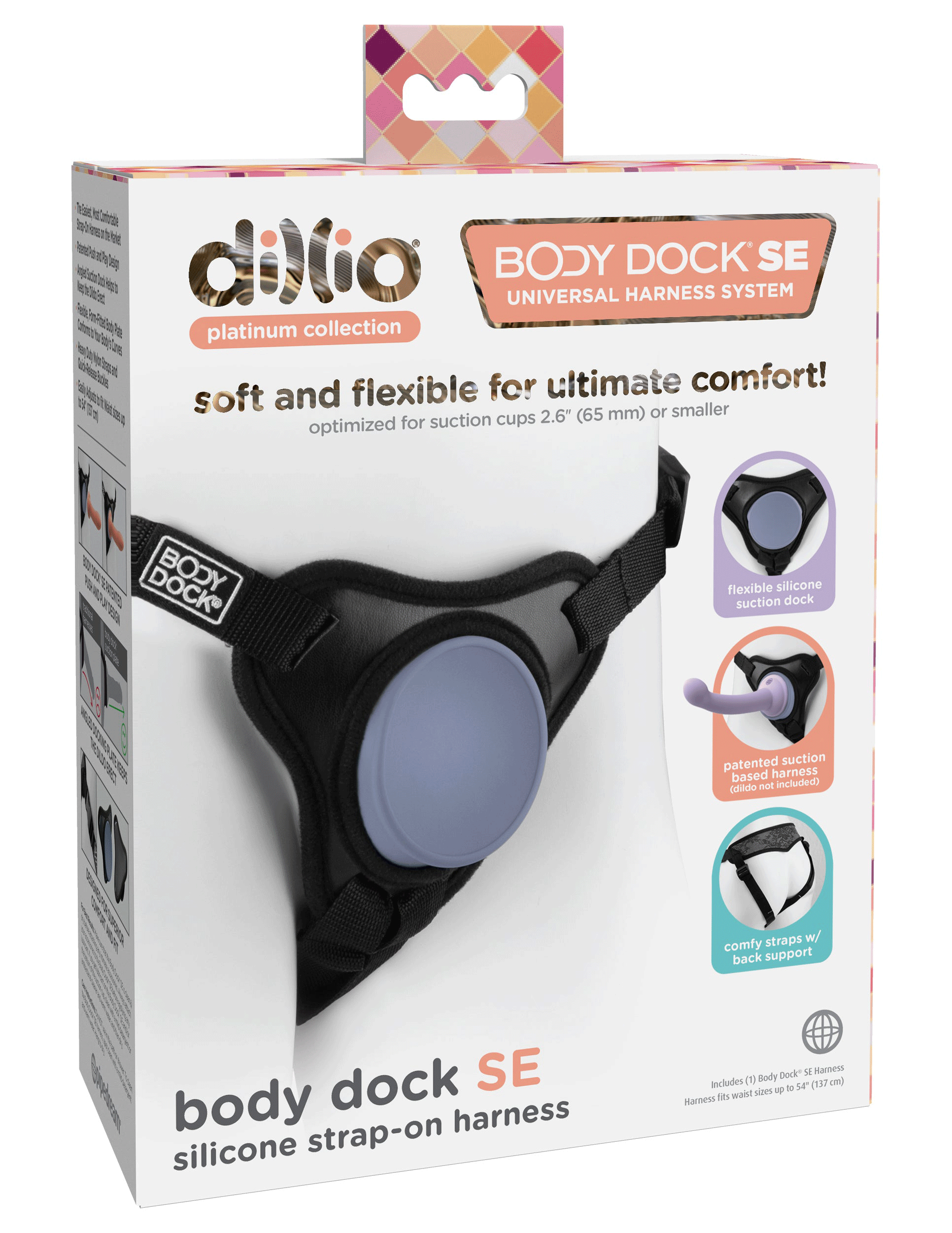 dillio platinum body dock se universal strap on harness black dillio platinum body dock se universal strap on harness black