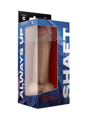 shaft model c 9.5 inch liquid silicone dong with balls pine