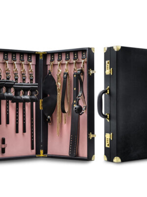 temptasia safe word bondage kit with suitcase black temptasia safe word bondage kit with suitcase black