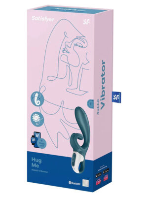 hug me rabbit vibrator grey/blue