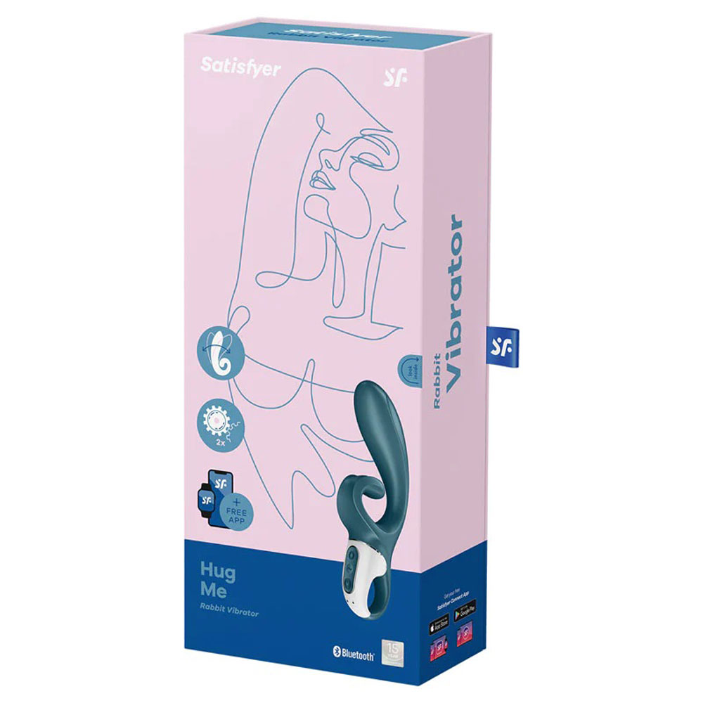 hug me rabbit vibrator grey/blue