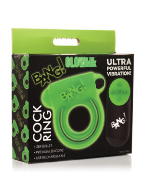 glow in the dark cock ring green