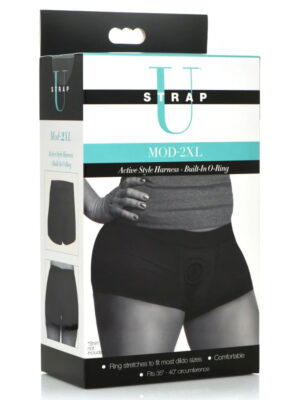 mod active style harness and built in o ring 2 xl black