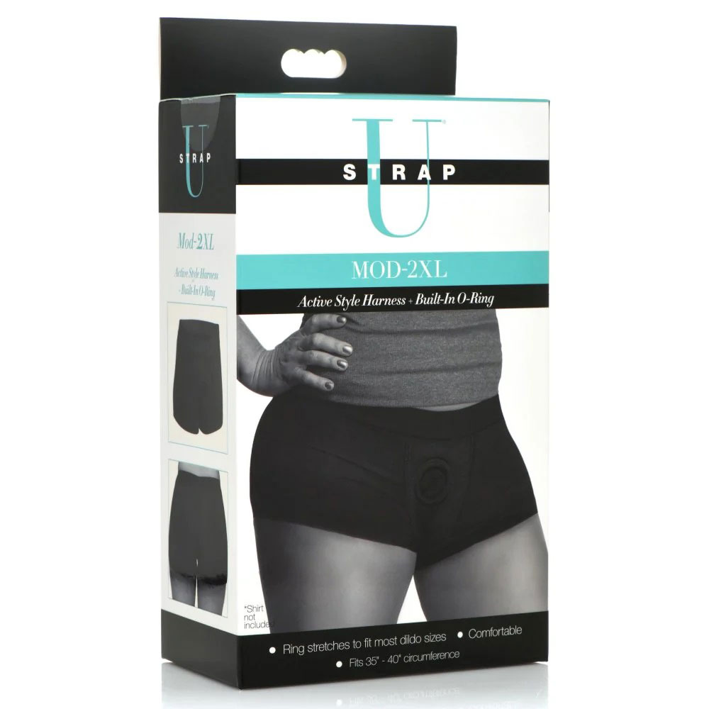 mod active style harness and built in o ring 2 xl black