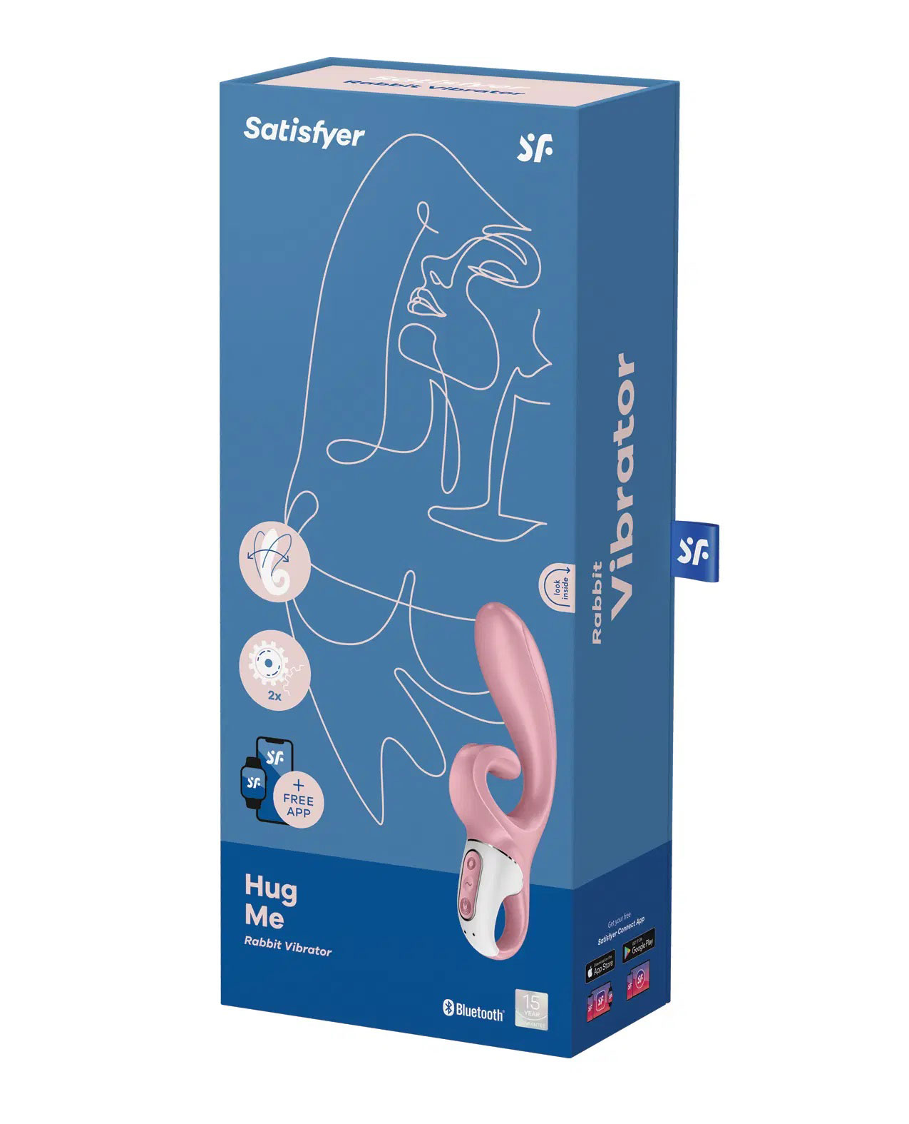 hug me rabbit vibrator pink