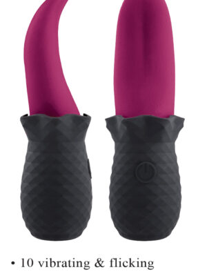 tongue teaser pink/black