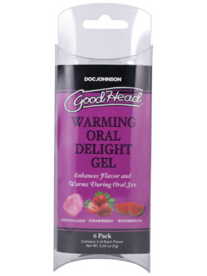 goodhead warming head oral delight gel 6 pack 0.24 oz