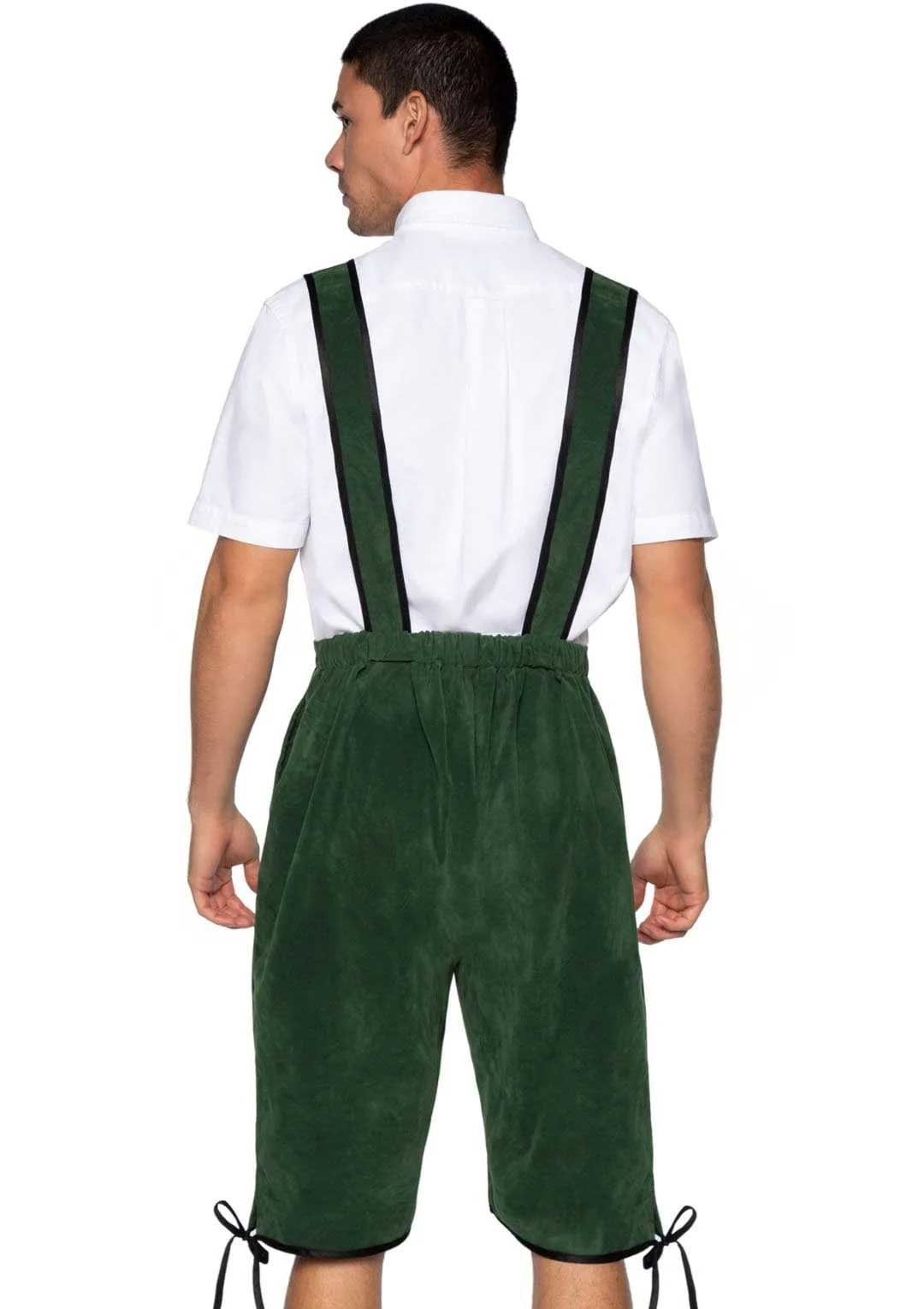 men's beerfest lederhosen oktoberfest costume x large green