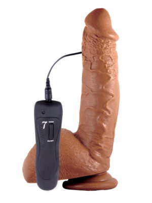 shane diesel 10" vibrating dildo tan