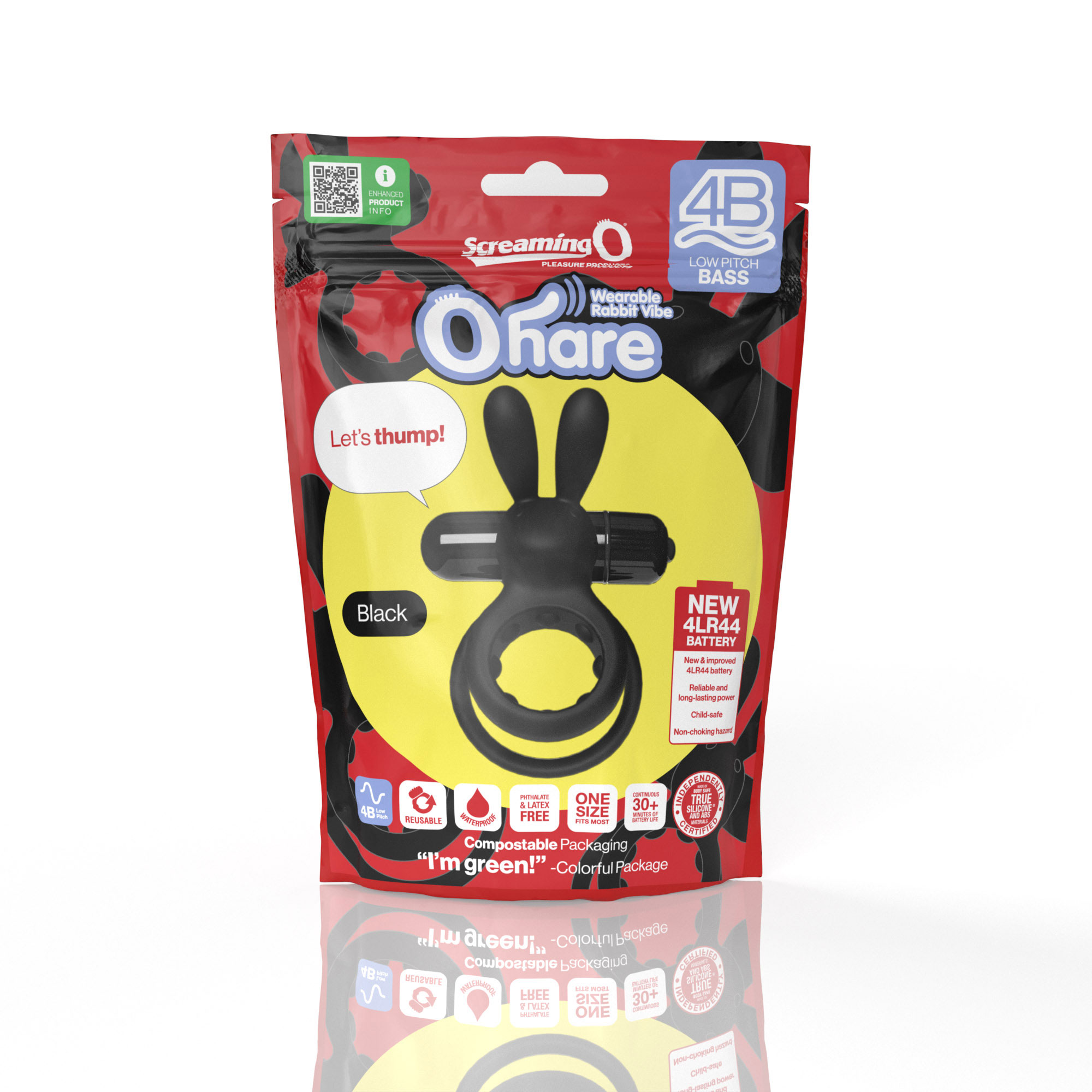 screaming o 4b ohare wearable rabbit vibe black screaming o 4b ohare wearable rabbit vibe black