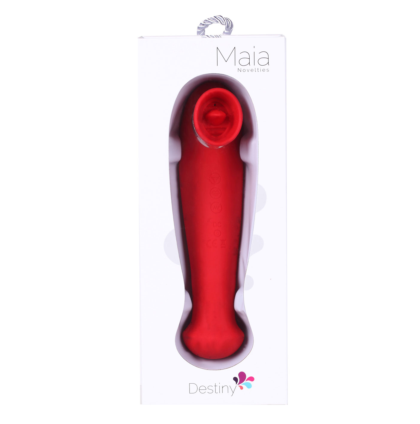 destiny 15 function rechargeable vibrating suction wand cherry red
