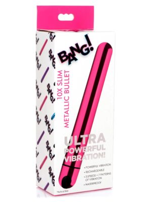10x slim metallic bullet pink