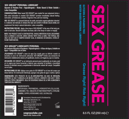 sex grease water based 8.5 oz sex grease water based 8.5 oz