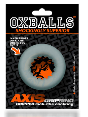 axis rib griphold cockring clear ice