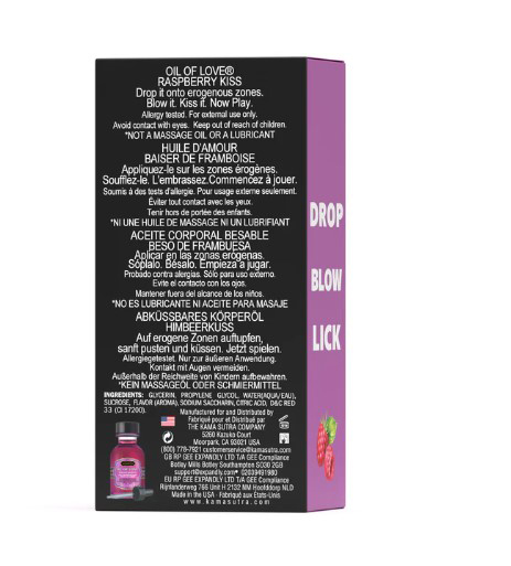 oil of love raspberry kiss 0.75 fl. oz. / 22 ml