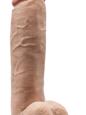 dr. skin mr. mister 10.5 inch dildo with balls beige