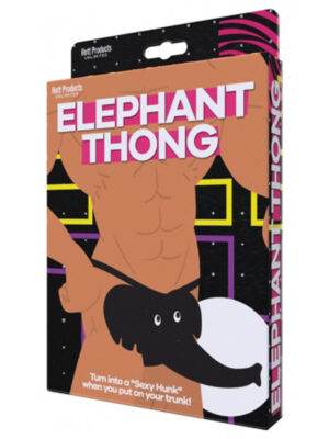 elephant thong black one size