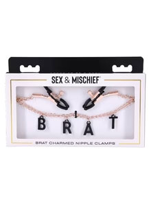 brat charmed nipple clamps rose gold