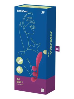 tri ball 1 lay on vibrator red