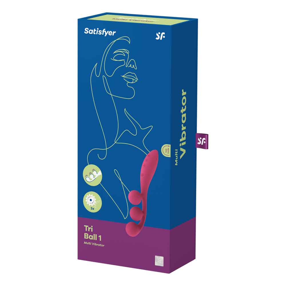 tri ball 1 lay on vibrator red