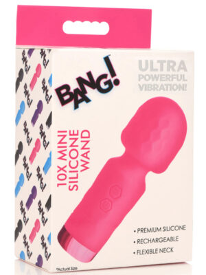 10x mini silicone wand pink