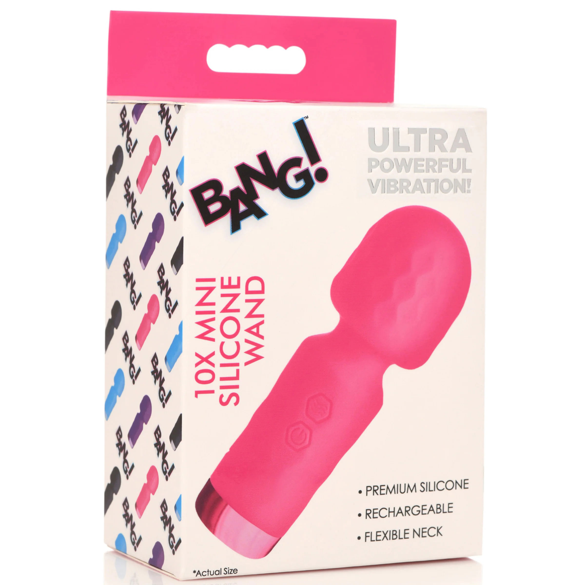 10x mini silicone wand pink