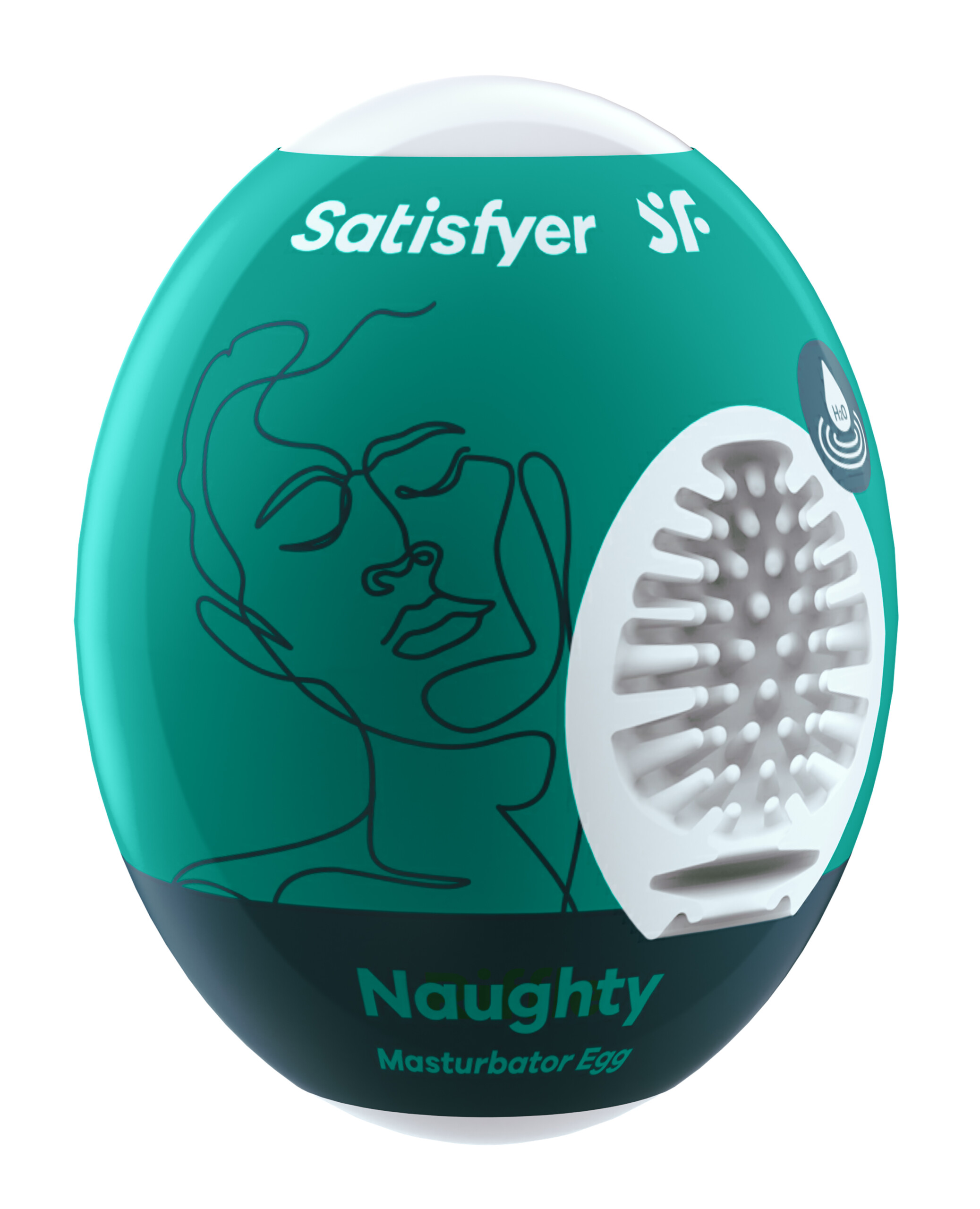 satisfyer masturbator egg naughty dark green